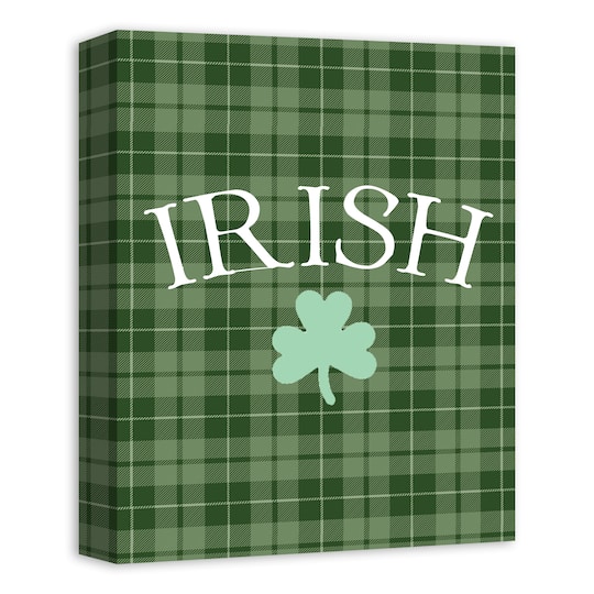 Irish Clover Green 11" x 14" Canvas Wall Art